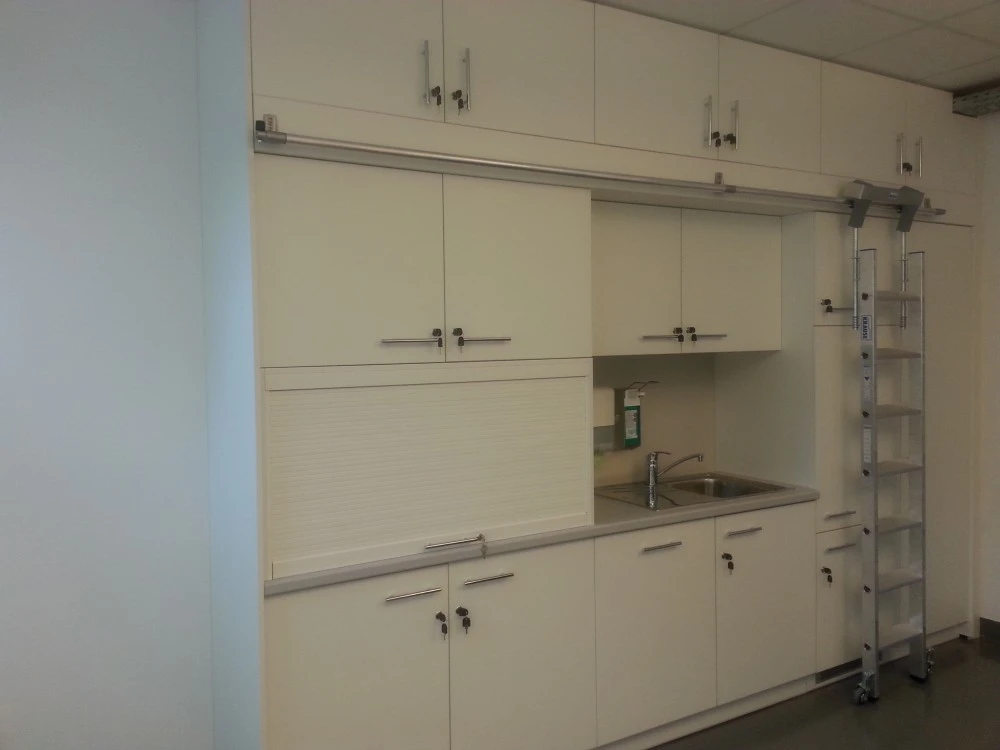 Stufen-Regalleiter Für Rundrohr-Schienenanlage, 7 Stufen 5 Stufen-Regalleiter Für Rundrohr-Schienenanlage, 7 Stufen – Bild 5