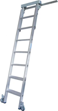 Stufen-Regalleiter Für T-Schienenanlage, 9 Stufen -Leiterwerkzeug Geschäft stufen regalleiter f r t schienenanlage 7 stufen