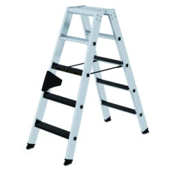 Stufen-Stehleiter 250 Kg, Beidseitig Begehbar Mit Clip-step R13, 2x3 Stufen -Leiterwerkzeug Geschäft stufen stehleiter 250 kg beidseitig begehbar mit clip step r13 5 stufenc41ad