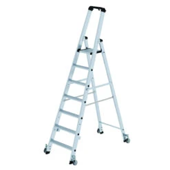 Stufen-Stehleiter Einseitig Begehbar Mit Rollen, 3 Stufen -Leiterwerkzeug Geschäft stufen stehleiter einseitig begehbar 7 stufen44aae