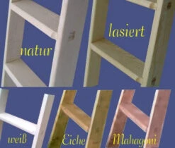 Stufenanlegeleiter Eiche Natur, 5 Stufen, 1,49m Lang -Leiterwerkzeug Geschäft stufenanlegeleiter 242d8