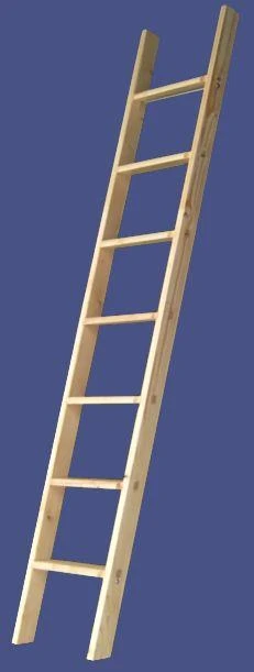 Stufenanlegeleiter Buche Natur, 5 Stufen, 1,49m Lang