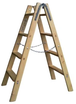 Stufenstehleiter "mit Ohren", 2x3 Stufen, 0,89 M Hoch