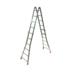 Teleskopleiter "Brikoplus" S600 - 4x3 Sprossen -Leiterwerkzeug Geschäft teleskopleiter brikoplus s600 4x6 sprossen3b4b4