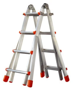 Teleskopleiter "Brikoplus" S600 - 4x3 Sprossen -Leiterwerkzeug Geschäft teleskopleiter brikoplus s600de94d