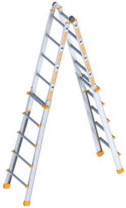 Teleskopleiter TOPIC 4x4 Sprossen/Stufen 8 Teleskopleiter TOPIC 4x4 Sprossen/Stufen -Leiterwerkzeug Geschäft teleskopleiter topic 1058 4x5 sprossen stufen