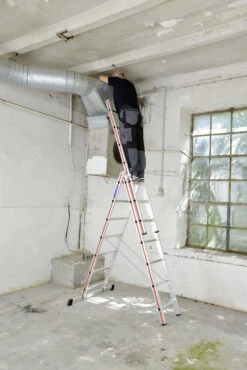 Mehrzweckleiter, Dreiteilig - 3x7 Sprossen -Leiterwerkzeug Geschäft verwendungsm glichkeitdcaa1