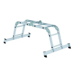 Vielzweckleiter 4-teilig Mit Nivello®-Traverse - 2x2+2x3 Sprossen, Inkl. Holzbelag -Leiterwerkzeug Geschäft vielzweckleiter 4 teilig mit nivello traverse99197