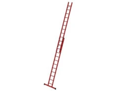 Sprossen-Schiebeleiter 2-teilig GFK Mit Standard-Traverse 2x8 Sprossen -Leiterwerkzeug Geschäft vollkunststoff schiebeleiter mit standard traverse 2x12 sprossen6195a