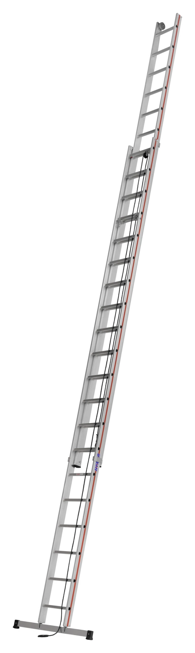 Seilzugleiter, Zweiteilig - 2x14 Sprossen 4 Seilzugleiter, Zweiteilig - 2x14 Sprossen – Bild 4